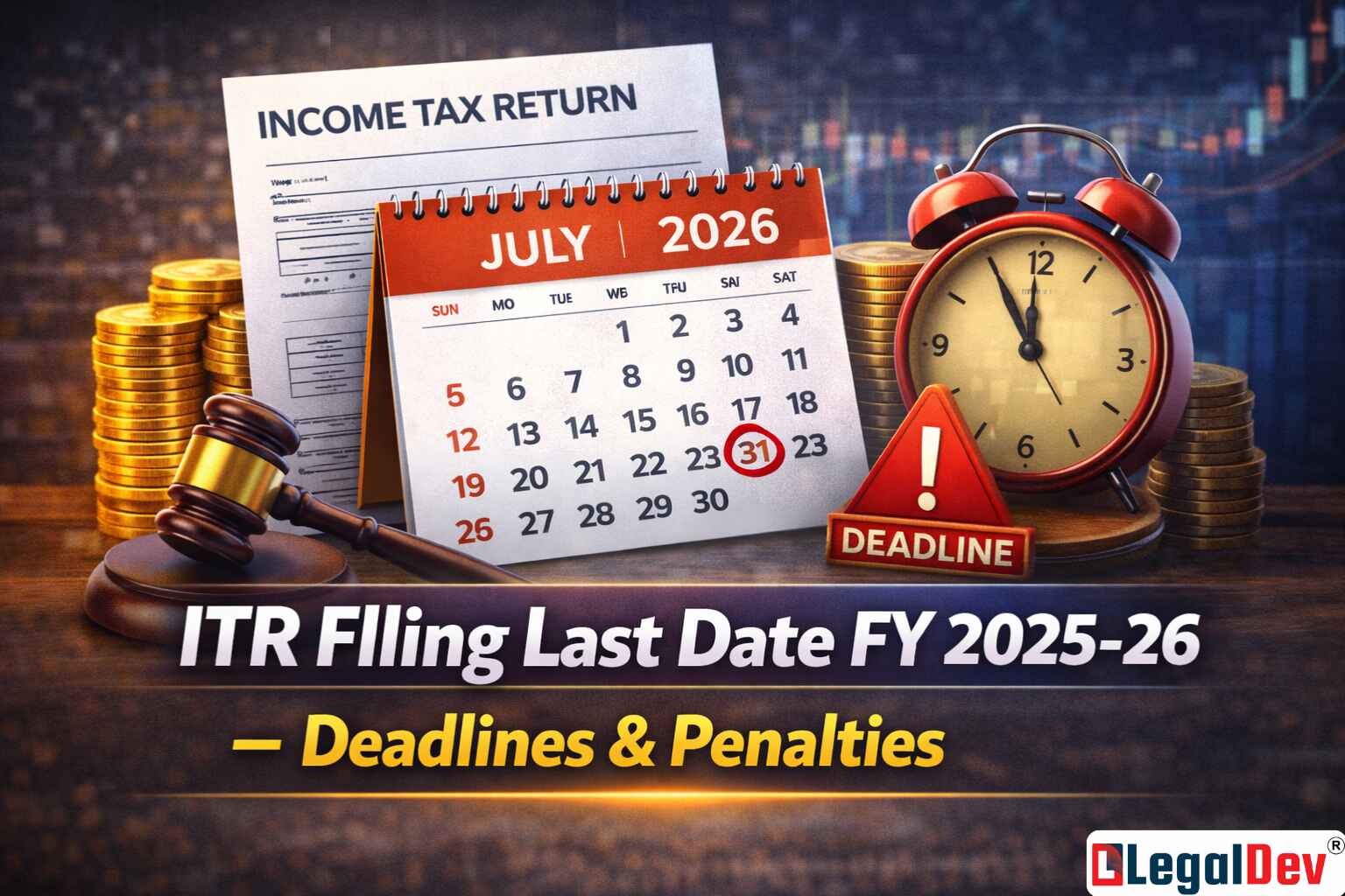ITR Filing Last Date FY 2025-26 — Deadlines & Penalties